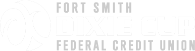 Fort Smith Dixie Cup Federal Credit Union Logo White